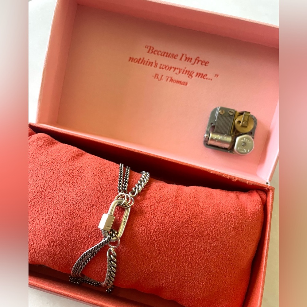Marla Aaron (part of) SET 2 silver gold lock and chains